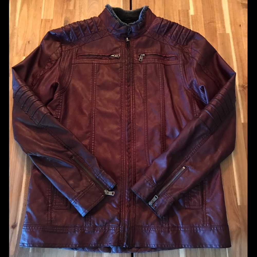 Men’s BKE leather jacket (NWT) size M